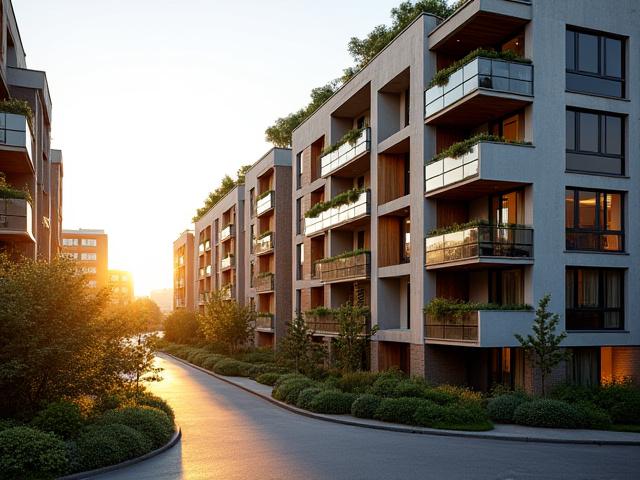 Modern sustainable residential development